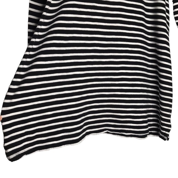 Old Navy Fitted Striped Maternity Top Size Large Cotton Comfy Preppy Long Sleeve - Picture 5 of 13